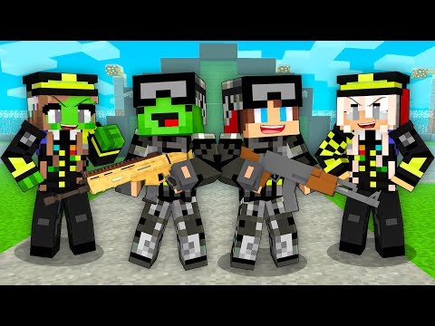 Mikey and JJ Became S.W.A.T With THEIR WIFES in Minecraft (Maizen)