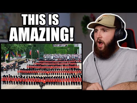 AMERICAN Reacts to Trooping The Colour - Escort To The Colour