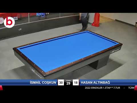 İSMAİL COŞKUN & HASAN ALTINBAĞ Bilardo Maçı - 2022 ERKEKLER 1.ETAP-7.TUR