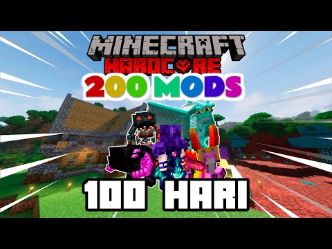Insane 100 Days Minecraft Hardcore Challenge With 200 Mods!