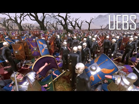 30.000 Romans vs 29.000 Zombies Cops- Ultimate Epic Battle Simulator 2- UEBS 2
