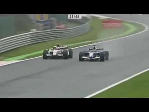 Jenson Button uses Eurobeat on Jacques Villeneuve