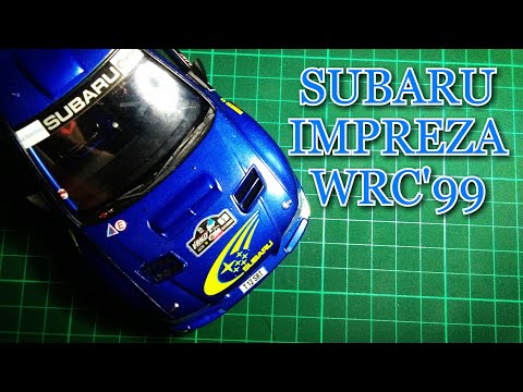Building a realistic tiny tamiya Subaru Impreza WRC`99 1/24 in 10 minutes -step by step build