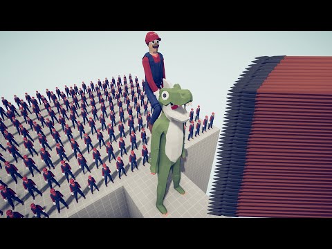 SUPER MARIO ARMY + YOSHI GIANT vs EVERY GOD | Totally Accurate Battle Simulator TABS