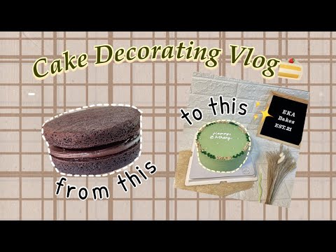 How to decorate a Minimalist Cake | EKA Bakes