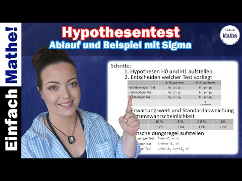 Hypothesentest | Ablauf und Beispiel beidseitiger Test mir Sigma by einfach mathe!