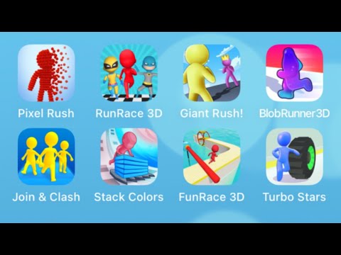 Pixel Rush,Run Race 3D,Giant Rush,Blob Runner 3D,Join Clash 3D,Stack Colors,Fun Race 3D,Turbo Stars