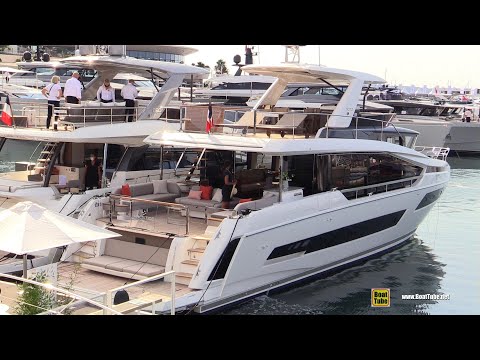 2022 Prestige X70 Luxury Yacht - Walkaround Tour - 2021 Cannes Yachting Festival