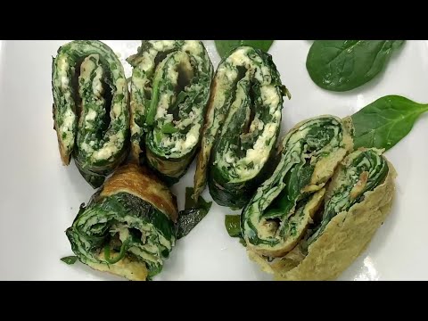 Omelet recipe | How to make spinach omelet with secret ingredient | पालक आमलेट | recipe for Fat loss