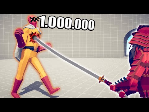 1.000.000 DAMAGE SENSEI KATANA 1 vs 1 TOURNAMENT - TABS | Totally Accurate Battle Simulator 2023