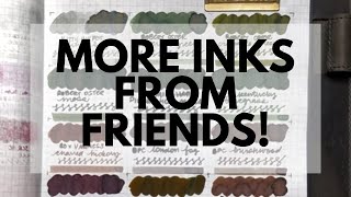 FOUNTAIN PEN INK HAUL // More inks from friends! #fountainpenink