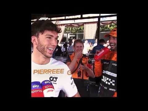 Daniel Ricciardo yelling "Pierre Gasly" compilation