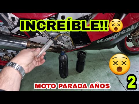 2❤️ FATAL 🤬!!! BUENA PINTA pero ESTÁ REVENTADA😵 MOTO PARADA AÑOS 🚀KAWASAKI ZXR 750 H1