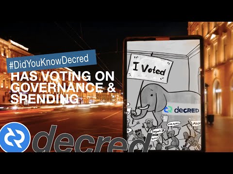 Did You Know Decred has voting on Governance and spending - Decred Society