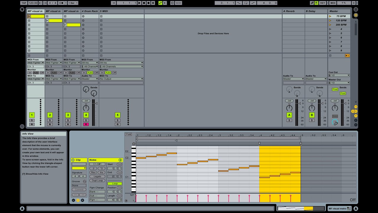 Mega Drone Stars visual metronome JU5TBYCHANCE
