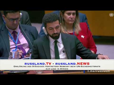Erklärung des Ständigen Vertreters Nebensy beim UN Sicherheitsrats zur Lage in Syrien