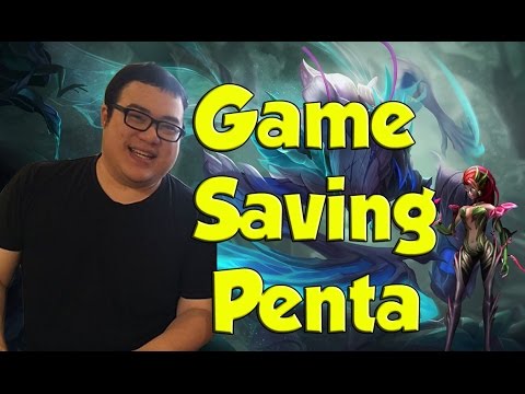 Scarra with a game saving Khazix pentakill