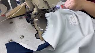 เย็บโพ้ง 5 เส้น ประกบชิ้นงาน