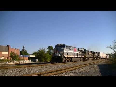 NS 8025 (Monongahela Heritage Unit) Leads NS 348 in Dalton, GA