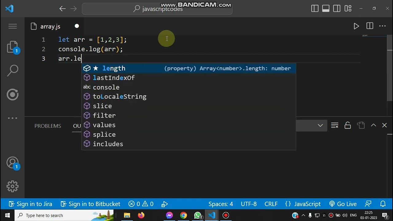 how to reset array to empty elements in javascript