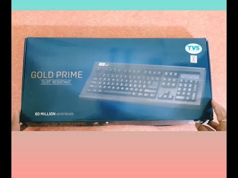 Tvs  electronics gold prime mechanical wired keyboard usb ca...