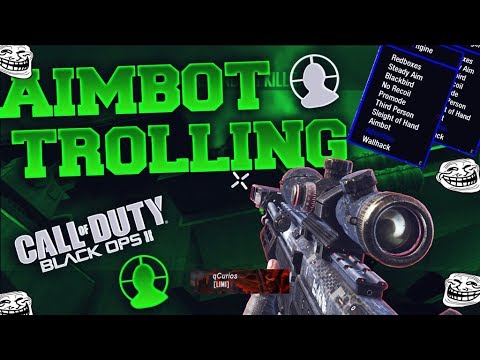 BO2 ONLINE AIMBOT TROLLING! AIMBOT TRICKSHOTTING IN SND BLACK OPS 2!