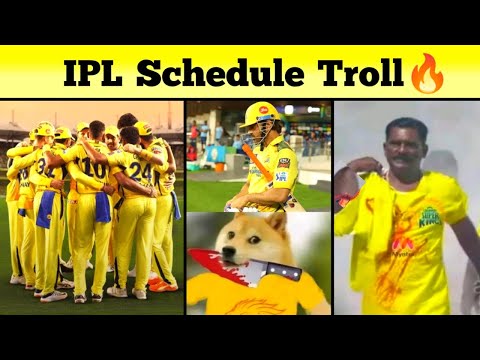 IPL 2024 Schedule Troll Tamil | CSK vs RCB Opener Memes🔥| 6th Cup Loading...🏆