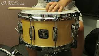 Video thumbnail for 6.5x14 Gretsch Renown Maple Snare Drum by Denver Percussion
