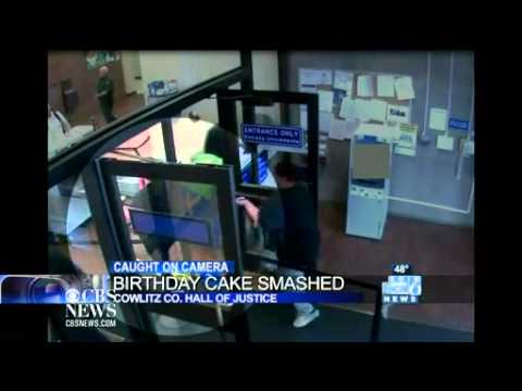 Watch  Courtroom birthday cake smasher