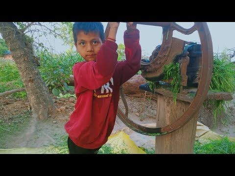 Govind chara kaatne wali machine hand  chaff kutt