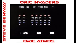 Oric Invaders on the Oric Atmos