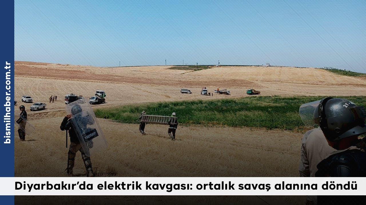 Diyarbakır’da elektrik kavgası: ortalık savaş alanına döndü