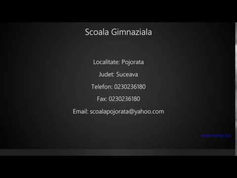 Scoala Gimnaziala Pojorata