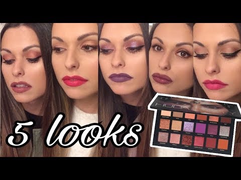 1 PALETA 5 LOOKS – DESERT DUSK (HUDA BEAUTY) + REVIEW ¿Merece la pena?