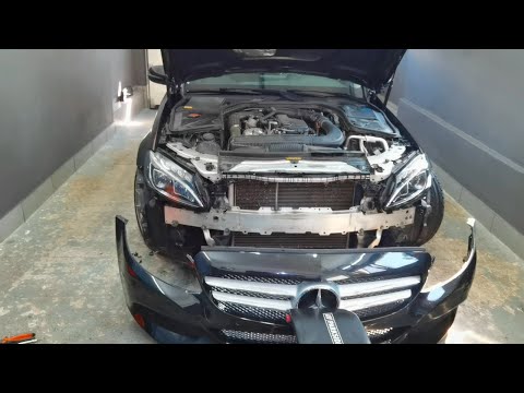 Mercedes Benz C Class Front Bumper Removal!