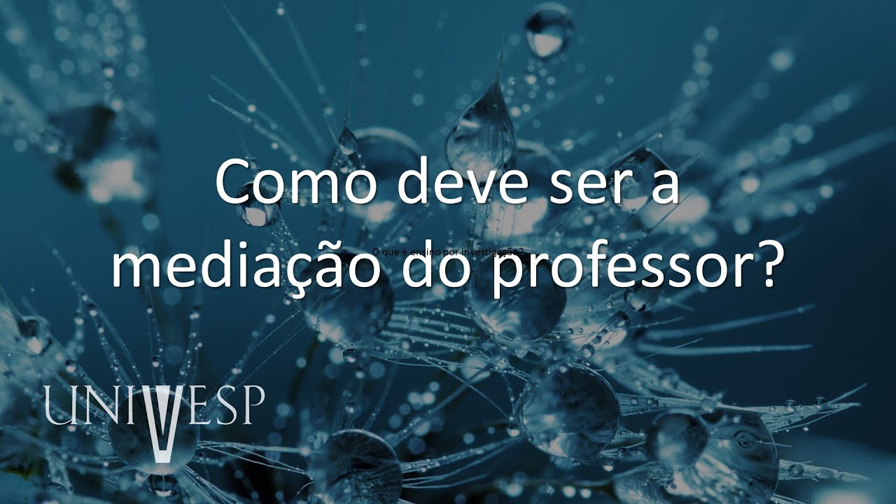 Fundamentos e Práticas no Ensino de Ciências da Natureza - Como deve ser a mediação do professor?