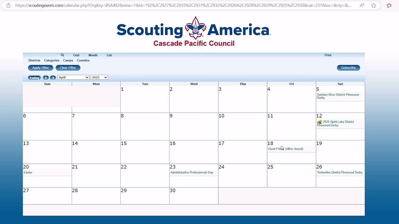 New Program Planning Calendar Walkthrough