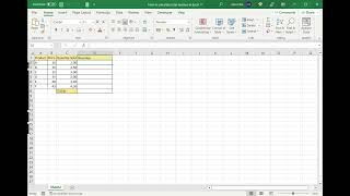 How to calculate total revenue in Excel