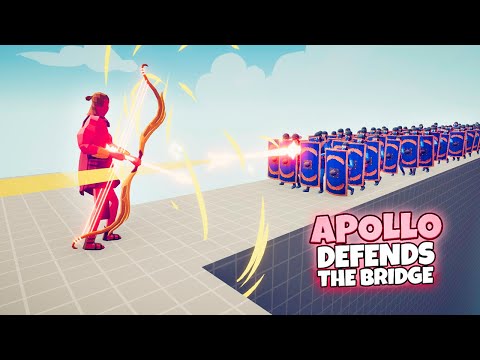 APOLLO DEFENDS THE BRIDGE vs EVERY FACTION | TABS Modded Gameplay