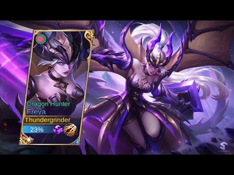 Unstoppable JUGGERNAUT FREYA (Dragon Hunter) l Perfect Gameplay by Mythic Beast-MLBB