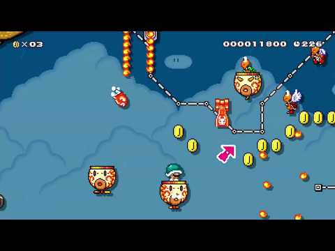 The Great Airship Heist by Jackadiah - Super Mario Maker 2 - No Commentary 1bz