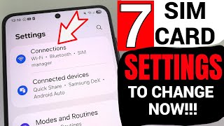 Change These 7 SIM Card Settings - You Will Be SURPRISED!