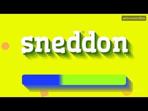 HOW PRONOUNCE SNEDDON! (BEST QUALITY VOICES)