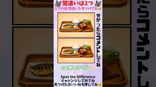 間違い探し！わかったら天才 165 #shorts #脳トレ #間違い探し #焼き魚