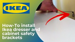 Ikea dresser and cabinet safety brackets 🗄️ - How to install a tipping restraint | Thompson Tutorial