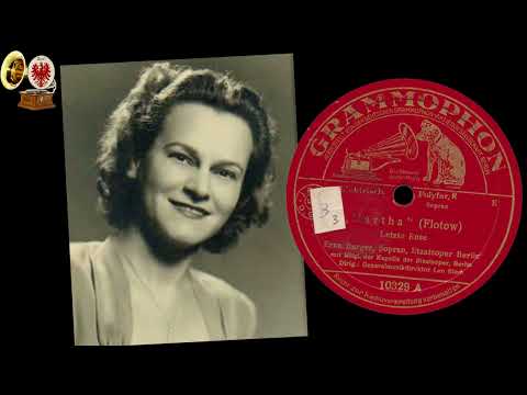 LETZTE ROSE (Flotow) - ERNA BERGER 1935