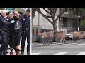 Man arrested after BB gun shooting at naked bike ride in downtown LA, police say