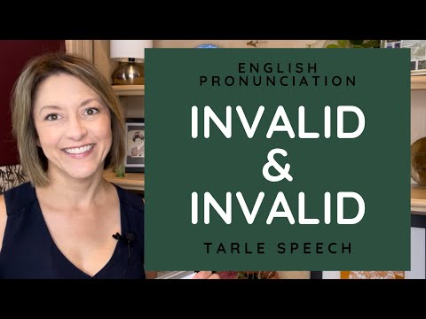 INVALID & INVALIDの発音 - アメリカ英語異名同音語発音レッスン (How to Pronounce INVALID & INVALID - American English Heteronym Pronunciation Lesson)
