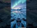 Frozen Lake Motorcycle Ride ️ Aurora Adventure Bikeride Frozenlake Cinematicride