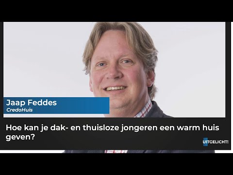 Uitgelicht! 01 maart 2023 - Jaap Feddes over groei aantal dak- en thuisloze jongeren